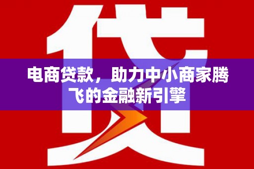 息县电商贷款，助力中小商家腾飞的金融新引擎