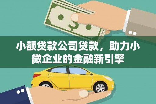 蓬江小额贷款公司贷款，助力小微企业的金融新引擎