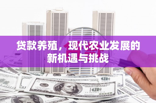 阳春贷款养殖，现代农业发展的新机遇与挑战