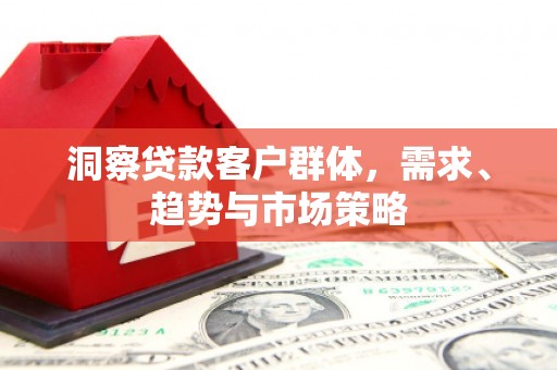 新店洞察贷款客户群体，需求、趋势与市场策略