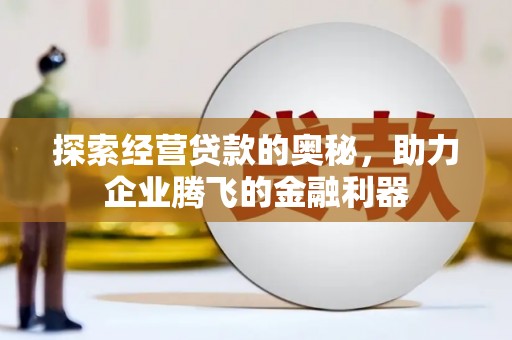 秀林探索经营贷款的奥秘，助力企业腾飞的金融利器