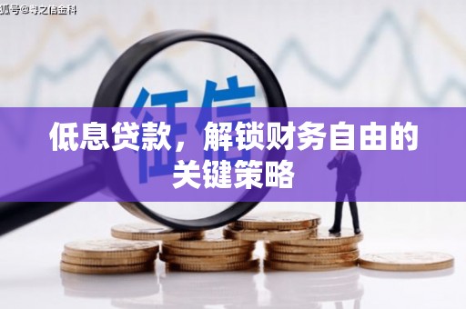 中正低息贷款，解锁财务自由的关键策略