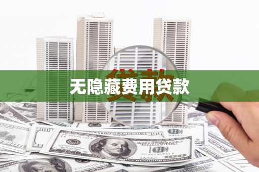 界首无隐藏费用贷款
