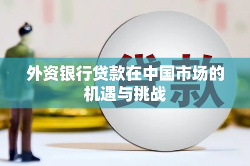 西固外资银行贷款在中国市场的机遇与挑战