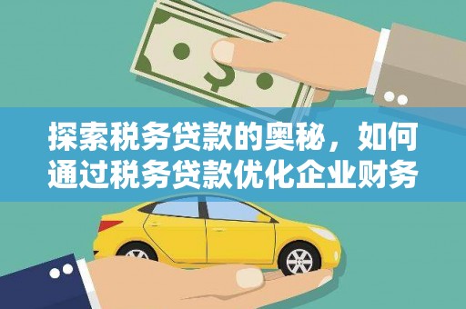 泸州探索税务贷款的奥秘，如何通过税务贷款优化企业财务