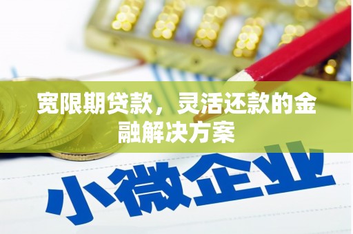 永清宽限期贷款，灵活还款的金融解决方案