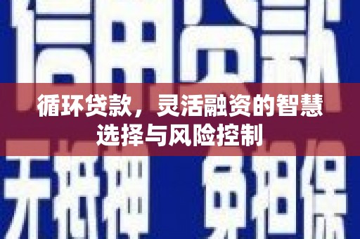 吴中循环贷款，灵活融资的智慧选择与风险控制