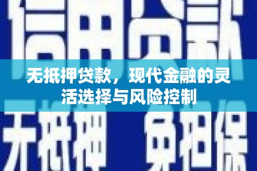 根河无抵押贷款，现代金融的灵活选择与风险控制