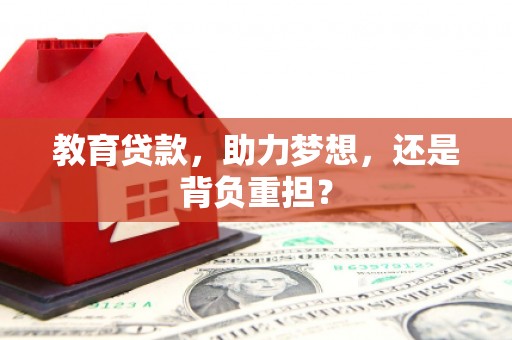 大溪教育贷款，助力梦想，还是背负重担？