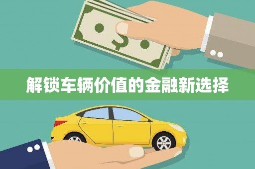 杭锦后旗解锁车辆价值的金融新选择