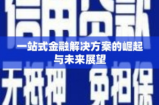 大宁一站式金融解决方案的崛起与未来展望